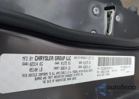 2013 Dodge Charger Se z USA, uszkodzony, nr VIN 2C3CDXBG7DH547714